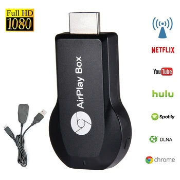 Nuova 1080P Wireless Display WiFi TV Dongle Ricevitore HDMIs-compatibile TV Stick M9 Plus per DLNA Miracast per AnyCast per Airplay