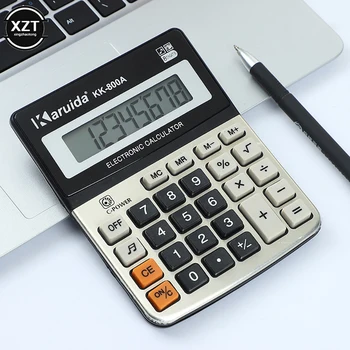 Portatile Desktop Piccolo Ufficio Finanziario Calcolatrice 8 cifre Calcolatrice Elettronica con Suono di Apprendimento Forniture per Ufficio