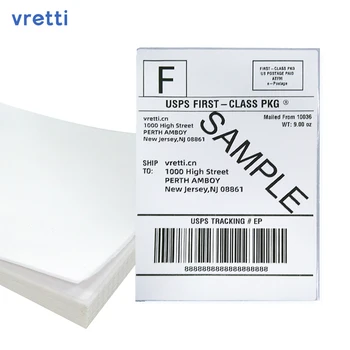 Vretti Termica Diretta Di Spedizione Etichetta Dell'Autoadesivo Di Carta 4*6 Volte/Rotolo Wireless Bluetooth Termica Per Etichette Carta Per Stampante