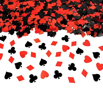 Poker Confetti Casino Confetti-Tabella Decorazione Festa di Coriandoli Spruzza o di Nozze fai da te Compleanno, Baby shower Festa di addio al nubilato