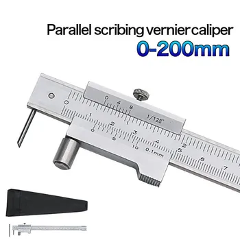 0-200mm Marcatura Vernier Pinza punta per tracciare in Acciaio Inox di Misura Righello Marcatura Strumenti di Misura Strumento Calibro strumento