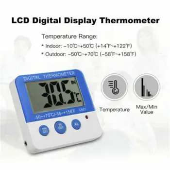 Led Frigorifero E Congelatore Termometri Digitali ℃/℉ Misuratore Di Umidità Di Temperatura Con Led Indicatore Di Funzione Di Allarme Accessori Per La Casa