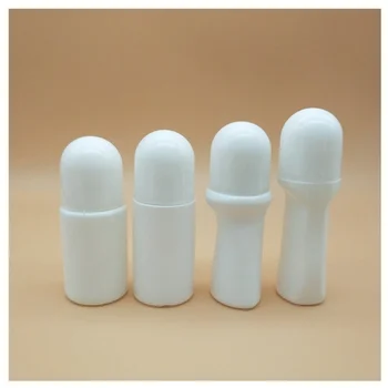 3PCS 50ml di Plastica Rullo sulla Bottiglia di Olio Essenziale di Profumo Vuota Tubo di Vendita Calda Bianco Deodorante Contenitore