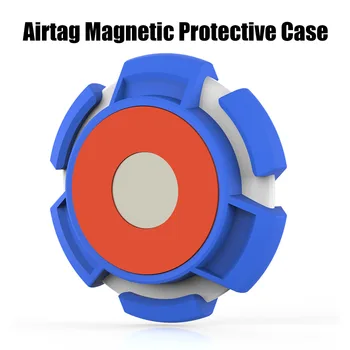 360° Full Magnetica Custodia Per Apple AirTags TPU Cover Protettiva Per Airtag Supporto di Adsorbimento Anti-graffio Locator Tracker