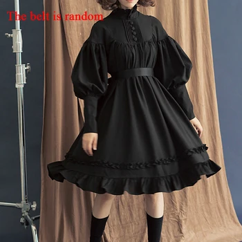 Nuovo Arrivo 5 Colori Gothic Lolita Dress Giapponese Morbido Sorella Abiti Neri Di Cotone Delle Donne Vestito Da Principessa Ragazza Costume Di Halloween