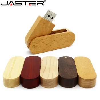JASTER USB 2.0 promozione di bambù di Legno USB flash drive pen driver legno pendrive 4GB 8G 16GB 32GB 64GB USB 1PCS gratuito logo personalizzato