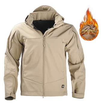 HAN WILD Uomini Giacca Militare Escursionismo Giacche Cappotti Caccia giacca a Vento Impermeabile Casual Sport Outdoor Campeggio di Viaggio Autunno