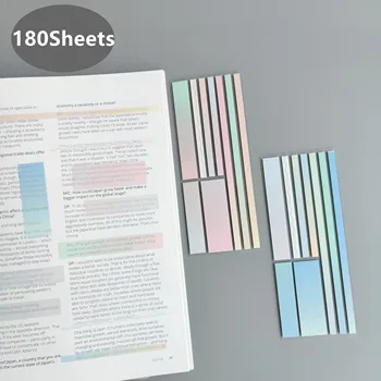 180 Fogli Impermeabili Trasparenti Sticky notes per Appunti Nota per la Scuola, articoli di Cancelleria Forniture per Ufficio