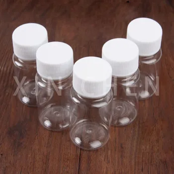 10PCS Chiaro Sigillare le Bottiglie Vuote di Medicina Bottiglia di Plastica PET Polvere Solida Pillola del Contenitore Flacone di Reagente di Imballaggio 15ml 20ml 30ml 100ml