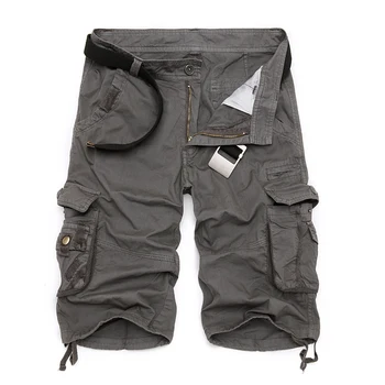 Mens Militare Pantaloncini Cargo 2023 Nuovo Di Zecca Esercito Camuffamento Tactical Shorts Uomini Di Cotone Sciolto Lavoro Casual Pantaloni Corti Plus Size