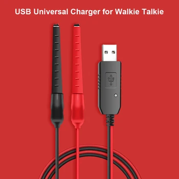 Universal Intercom Walkie Talkie di Alimentazione USB Cavo del Caricatore di Clip a Coccodrillo per Walkie Talkie 500mA 5V 2A caricabatterie