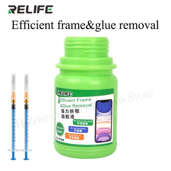 RELIFE RL-518A Efficiente liquido per rimuovere telaio smontare la staffa di stent colla liquida per iPhone huawei Samsung + 2pcs Syring