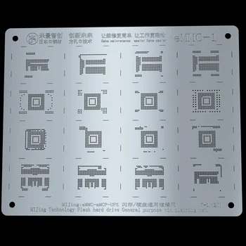 Mijing MJ CORSO 1 Manuale di impianto di Latta Netto di Serie BGA Reballing Stencil Riscaldamento Diretto del Modello di Telefono Nand Reballing Riparazione di Strumenti