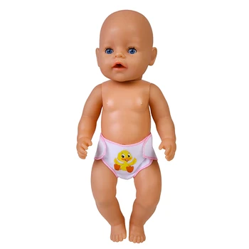 Bambola Pannolini mutandine Stampa Animale per 18 Pollici American Doll Ragazze 43cm Baby Reborn Intimi Vestiti per le bambole Mutandina del Costume