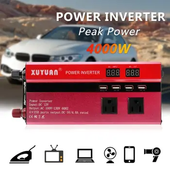 Solar Power Inverter Sinusoidale Ondulate LED 4 USB DC12 A AC110V/220V Convertire