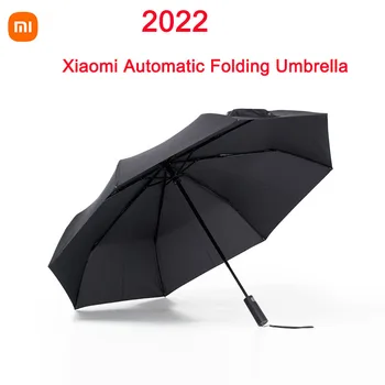 2022 Xiaomi Mijia Automatico Ombrello Pieghevole di Sole di pioggia Alluminio Antivento Impermeabile UV Uomo e Donna Estate Inverno UPF50+