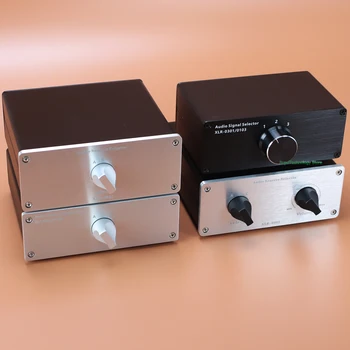 Audio hi-fi switcher dual-channel bilanciata XLR audio selettore di segnale amplificatore di potenza dell'altoparlante di alta qualità switcher