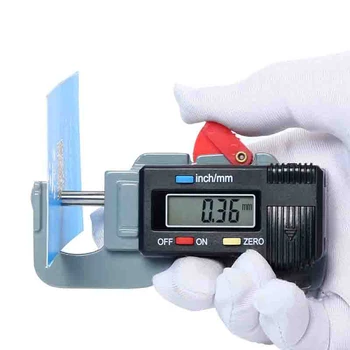Preciso Digitale Misuratore Di Spessore Tester Misuratore Micrometro 0-12.7 MM 0,01 MM digitale spessimetro misuratore di spessore