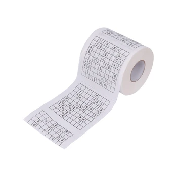 Durevole Sudoku Stampato Su Tessuto Di Carta Igienica Rotolo Di Carta Un Buon Gioco Di Puzzle Di Trasporto Di Goccia