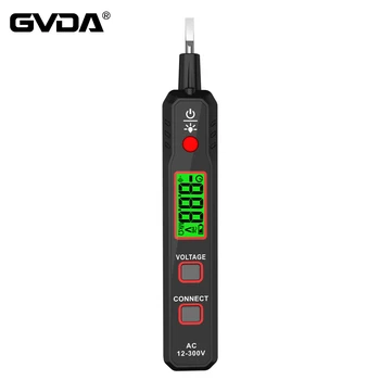 GVDA Test Matita Tensione AC senza contatto Tester 12-300V Digitale Rilevatore di Tensione Elettricista Strumento Cacciavite Tester Elettrico Penna