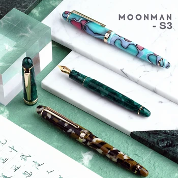 MoonMan Camo Serie S3 Penna Stilografica Resina Colorata Studente Adulto Calligrafia Penna Di Apprendimento Di Cancelleria Per Ufficio Forniture Per La Scuola