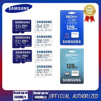 SAMSUNG EVO Plus Scheda di Memoria 32 GB/SDHC 64GB/128GB/256GB/512GB SDXC scheda Micro SD/TF Flash card MicroSD UHS-1 Per il Telefono Drone Fotocamera