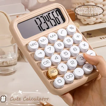 12-bit il grande schermo della calcolatrice office student civile servizio contabilità finanziaria multifunzione tastiera meccanica Kawaii