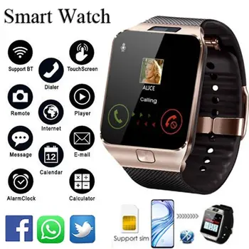 Bluetooth DZ09 Smart Orologi Per gli Uomini Relogio smartwatch Android Phone Tracker di Fitness Reloj Smart Orologi subwoofer Orologio da Polso
