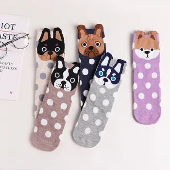 25 Modelli Di Corea Giappone La Moda Dei Cartoni Animati Divertenti Cani Bella Happy Socks Donne Ragazze Casual, Streetwear Vestito Carino Sox Primavera Estate