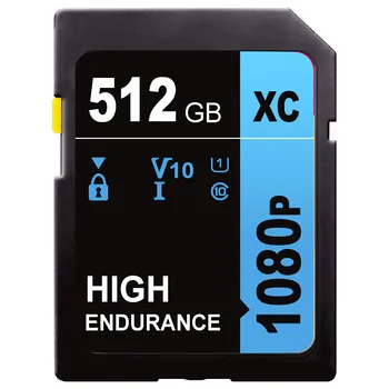 Scheda SD da 128GB, 256 GB, 512 GB Extreme PRO Scheda di Memoria SD UHS-I ad Alta Velocità da 64GB, 32GB, 16GB Classe 10 V10 per la macchina fotografica