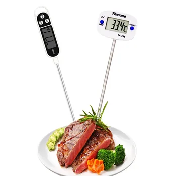 Digitale Termometro di Carne la Cottura dei Cibi Cucina BARBECUE Sonda Acqua, Latte, Olio, Liquido Forno Digitale di Temperatura Sensore Misuratore