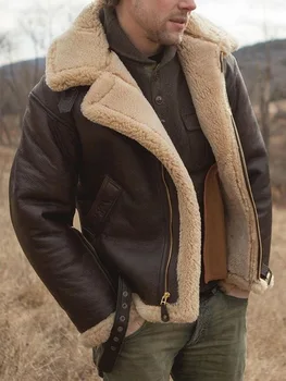 2023 Nuovo pelliccia integrato giacca uomo Ispessita pelliccia giacca di pelliccia