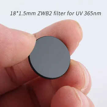18*1.5 mm ZWB2 filtro per T2,filtro luce visibile,adatto per 365nm UV