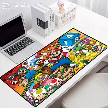 Marios Mouse Pad Xxl Di Tappetini Da Gioco Accessori Per Pc, Gioco Esteso Anime Gamer Tappeti Tappetini Mause Grande Mousepad Pastiglie Deskmat Topi