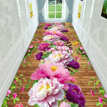 3D Corridori Tappeti Corridoio per Corridoio Soggiorno Decorazione Casa Hall Lungo Tappeto Ingresso zerbino Tappeto per le Scale