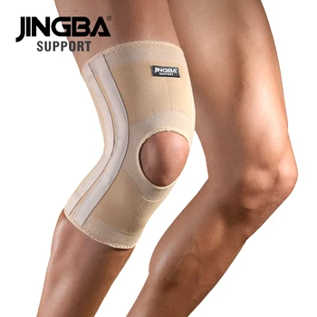 JINGBA SUPPORTO 1PC Fitness Sport ginocchiere Per Giunti Protettore Rotula Basketball Knee Pads Supporto Joelheira trasporto di Goccia