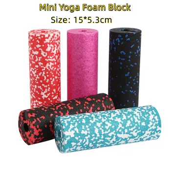 15*5.3 cm Mini Yoga Blocco di Schiuma Rullo massaggiatore Blocco di esercizi a Casa Yoga Fitness Massaggio alle Mani E ai piedi Rilassamento Muscolare Colonna