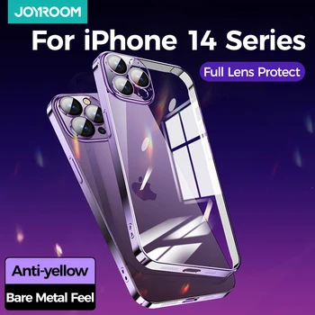 Joyroom Placcatura Caso Per iPhone14 13 12 Pro Max Custodia Morbida Lente Coperchio di Protezione Per iPhone 13 14 Pro Max Caso di valigetta Antiurto