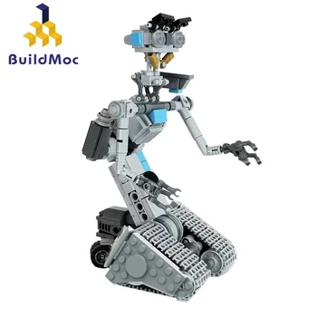 BuildMoc Militare Johnnyed 5 Astros-Robot Building Blocks Set Per Corto-Circuiti Mecha Mattoni Giocattoli Per Bambini Regali Di Compleanno