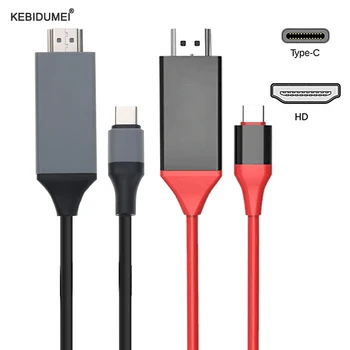 Di tipo C, a HDMI-Cavo compatibile 4K USB-C Adattatore di Tipo C 3.1 Hub USB C HD-MI Converter per MacBook Samsung Galaxy S9 S8 Huawei