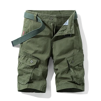 Uomo Cargo Short Estate Cotone Esercito Tattico 2022 New Fashion Khaki Multi-pocket Casual Pantaloni Corti, Sciolti Militare Pantaloncini Uomini