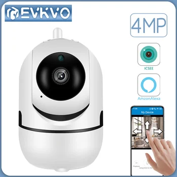 EVKVO 4MP WiFi IP camera Baby Monitor dell'Interno senza fili del CCTV della Videocamera di Sicurezza Automatico di Monitoraggio Audio la Videocamera di Sorveglianza iCsee
