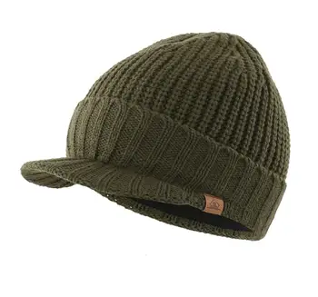 Connectyle all'Aperto degli Uomini Newsboy Hat Inverno Caldo Cappello a Maglia Spessa Tesa Beanie Quotidiana cappellino con Visiera