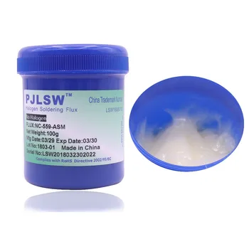 PJLSW NC-559-ASM bianco latte BGA Solder Flux Paste di Saldatura, Strumenti di assistenza 100g latte bianco spedizione Gratuita