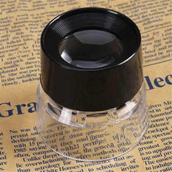 10X Mini Pocket Magnifier Coppa di Vino Forma di lente di Ingrandimento in Vetro