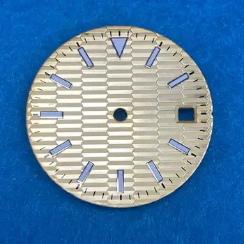 Accessori per orologi 28,5 mm Orologio con Quadrante Blu e Verde Luminoso Adatto per 8215/ETA 2824/2836 Movimento