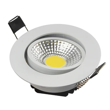 Embedded semplice LED downlight COB i faretti possono essere dimmerati 5W7W9W12W15W18W Casa soggiorno cucina illuminazione lampsAC85-265V
