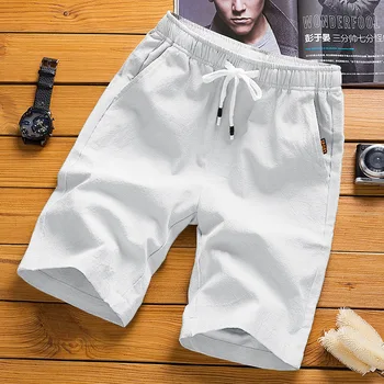 2023 Estate men's Shorts di Ghiaccio Pantaloncini Plus Size Esternamente Indossare Pantaloni Sportivi Casual Spiaggia di Pantaloni di Colore Solido e Leggero