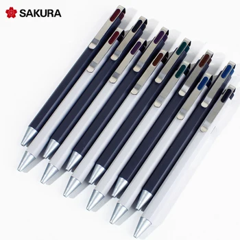 1Pc 6 Colori Giappone SAKURA Ballsign Penna Gel Limitata Retrò Colore Esagonale Positivo di 0,4 mm/0.5 mm Refill Intercambiabile