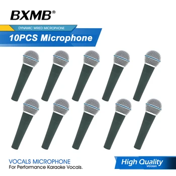 10pcs di Alta Qualità Professionale per Microfono con cavo BETA57A BETA58A SM 57LC 58LC 58S E845 E845S Mic Per la Voce dal Vivo Karaoke